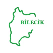 Bilecik Harita Araba Sticker 17x17 Cm Yeşil