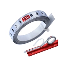 5 M Orta-1 5 M Paslanmaz Çelik Gönye Parça Mezura Kendinden Yapışkanlı Metrik Ölçeği Cetvel Paslanmaz Dayanıklı Ve Aşınmaya Dayanıklı Cetvel