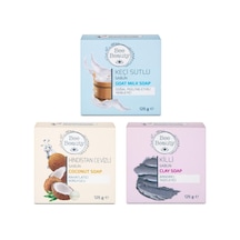 Bee Beauty Hindistan Cevizi + Keçi Sütü + Kil Katı Sabun 3 x 125 G