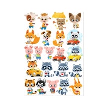 Sevimli Hayvanlar Sticker Set