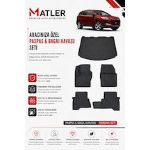 Ford Kuga 2016 Model 4d Ekstra Havuzlu Paspas Ve Bagaj Havuzu Set