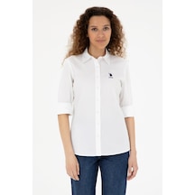 U.S. Polo Assn. U.s. Polo Assn. Kadın Uzun Kollu Gömlek 2086493 Beyaz
