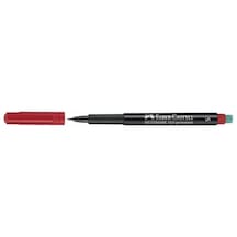 Faber-castell Kırmızı Asetat Kalemi 1 Adet Solmayan Renklerle Tepegöz İçin Uygun