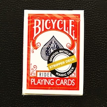 Bicycle Rider Back Stripper Deck Red Kırmızı Hileli Kesik Uçlu Oyun Kağıdı İskambil Kartları Destesi