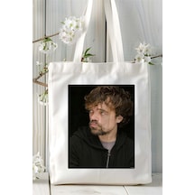 Art Hediye Peter Dinklage Baskılı Bez Çanta Omuz Çantası Kişiye Özel Desen 1 Çok Renkli