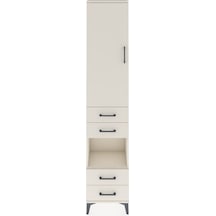 Arges Dolap 4 Raflı 4 Çekmeceli Tek Kapaklı 44x30x221 Aytaşı-... Aytaşı