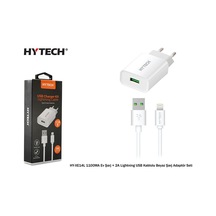 Hytech Hy-Xe14L 1100Ma Ev Şarj + 2A Lightning Usb Kablolu Beyaz Ş