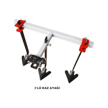 Dalaz, Fırtına 310 7 Hp Marşlı Çapa Makinası Uyumlu 3'lü Çelik Kaz Ayağı Ayarlanabilir