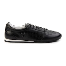 Bambi Siyah Hakiki Deri Erkek Sneaker E01083017103 Siyah
