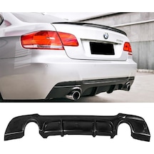Bmw E92 M Technic Difüzör Difizör Plastik Parlak Siyah 2007-2013 3 Serisi Arka-bodykit-ek-karlık
