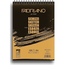 Fabriano Sketch Spiralli Çizim Defteri 90G A4 120 Yaprak