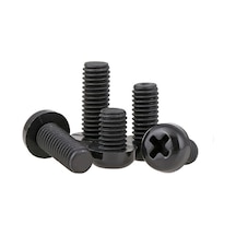 M3 X12Mm Plastik Civata Vida Siyah X 5 Adet