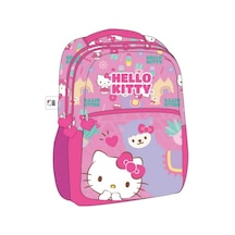 Hello Kitty Okul Çantası Üç Bölmeli Pembe