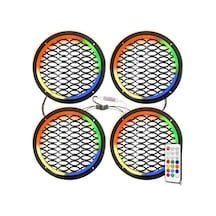 Midrange Kapağı Neon Rgb Pixel Ledli Animasyonlu 20cm 4 Adet