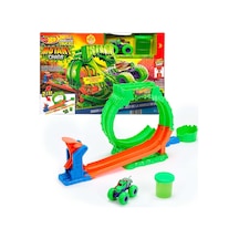 Jmk91 Hot Wheels Monster Trucks Mutant Kaosu Çemberde Yarış Oyun Seti