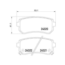 Kia Rio Arka Fren Balatası Wgn 583021ga00