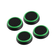 Noktalı Xbox One S/one X/xbox E/xbox 360 Analog Koruyucu Silikon Pad Siyah Yeşil