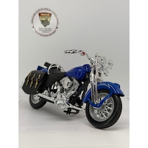 1:12 Chopper Touring Model Motosiklet Diecast Koleksiyon Motoru Çantalı Kutulu