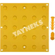 Uyarıcı Yüzey 30 X 30 Cm Sarı Termoplastik Poliüretan (Tpu)