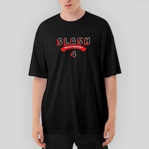 Slash 4 Album Oversize Siyah Tişört Siyah