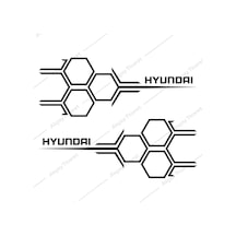 Hyundai Kapı Altı Sticker Hyundai Sticker Hyundai Oto Sticker