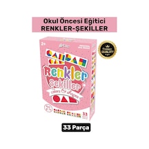 Preschool Zeka Görsel Algı Geometrik Şekiller Renk Öğretici Okul Öncesi Eğlenceli-renkler Şekiller