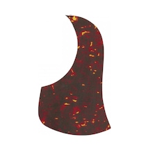 Alice A025e Akustik Gitar Pickguard - Damla Aksesuar - Gövde Koruyucu Teardrop Damla Tasarım, Kaplumbağa Kabuğu Görünümü, Yüksek Mukavemet Uyum: Standart Akustik Gitar Gövdeleri