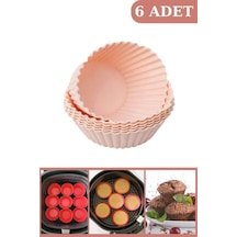 Onikiden Airfryer Yapışmaz Kek Muffin Kalıbı 6 Lı - Tüm Hava Fritözleriyle Uyumlu Sl33