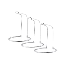 Jeehugo 3'lü Çelik Oltu Tutucu Ayağı - Gümüş Renkli, Dayanıklı, 15x17 Cm Boyutlu