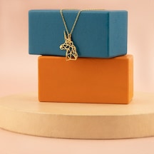 Dkmn Gümüş Origami Unicorn 925 Ayar Gümüş Kolye