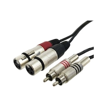 2 Rca - 2 Xlr Dişi Kablo 3 Metre