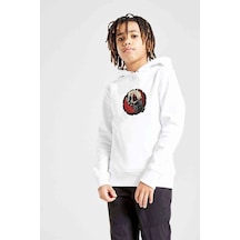 Tshirthane Gta V Clan Logo Baskılı Unisex Çocuk Kapüşonlu Beyaz Sweatshirt (528861236) Beyaz