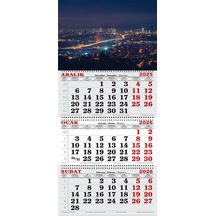 2026 Yılı Gemici Takvimi-gece Işıkları Ve Boğaz Köprüsü