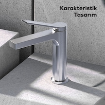 Creavit Ondea Lavabo Armatürü Krom Mat Siyah