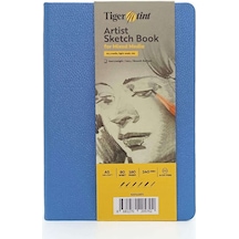 Tigertint Sert Kapak Eskiz Defteri 140 G A5 80 Yaprak Gökyüzü Mavi 100140511