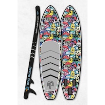 Paddle Board Sup Bodi Emoji Head Şişme Stand 350x84x15cm Full Set