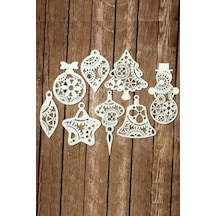 Yılbaşı Ağacı Süsü 12 Li Yılbaşı Süsü Noel Süsü Christmas Ornament