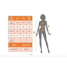 Epilons Zenda1125 Kadın Kolsuz V Yakalı Uzun Triko Elbise Zenda478 Mavi