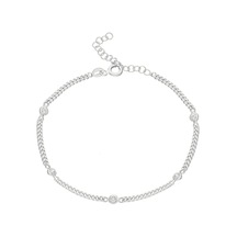 Beş Taşlı Bileklik 718512 Silver