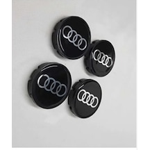 Audi Siyah Plasto 55/52 Jant Göbeği