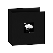 Photo Albums 3-ring Fabric 8.5"x11"-black -t811cbf-bk