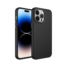 Apple Uyumlu iPhone 14 Pro Kilif Metal Çerçeve Ve Buton Tasarimli Silik 563309917