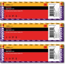 Kodak 12x3 36 Adet Çinko Karbon Kalem Pil - Ekonomik Paket