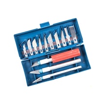 Zanaat 16 Parça Hobi Gravür Ahşap Heykel Çömlek Oyma Şekil Verme 13 Maket Bıçak Seti Bx40