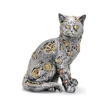 Steampunk Polyester Kedi Figürü Alk2454 01