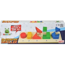 125 Woodoy 3D Yapboz Geometrik Şekiller Bultak