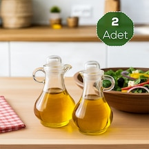 Porsima Pbt-570 Kapaklı Akrilik 2 Li Yağlık Sirkelik Yağdanlık Seti 80ml Şefaf