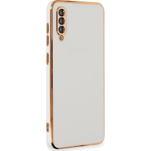 Mey İthalat Samsung Uyumlu Galaxy A50 Kılıf Volet Silikon - Beyaz