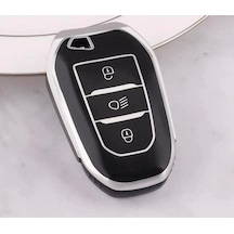 Citröen C3 C4 C5 Aircross Anahtar Koruma Kılıfı Far Tuşlu 2.resim