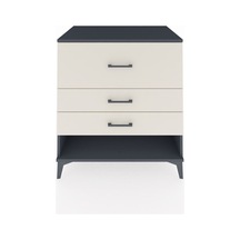 Kronos Şifonyer 3 Çekmeceli 88x59x96 Antrasit-aytaşı Antrasit
